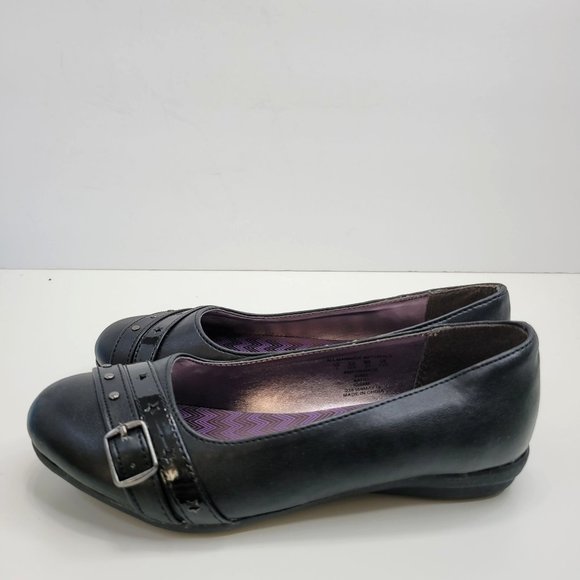 Wonder Kids Kathy Girl's Flats Slip Resistant Black US Size 1 NIB - Picture 5 of 11